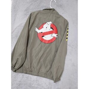Ghostbusters Jacket Mens Medium Lootwear Exclusive Windbreaker Green Lightweight